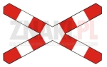 G-3 Krzyż Św. Andrzeja (umieszczany przed przejazdem kolejowym jednotorowym)