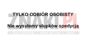 Słupki do znaków - malowane RAL 7016 (tylko odbiór osobisty) 