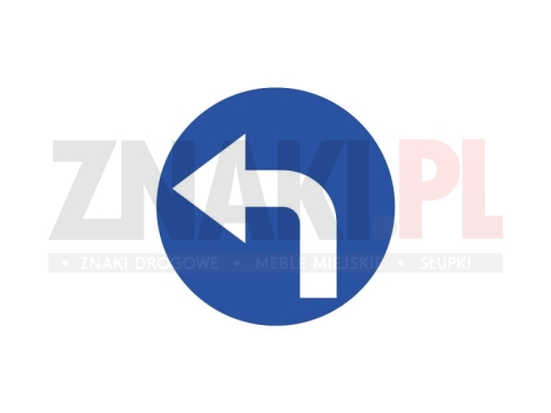 C4 - nakaz jazdy w lewo (skręcanie za znakiem).jpg