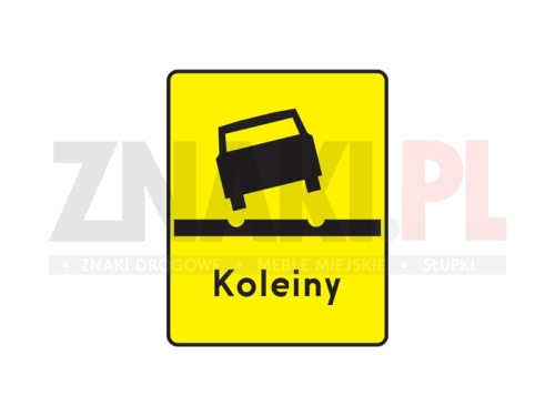 T13 - odcinek drogi, na którym występują deformacje nawierzchni w postaci kolein.jpg