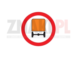 B13a Zakaz wjazdu pojazdów z materiałami niebezpiecznymi